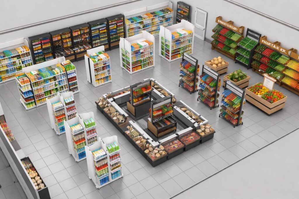 Uniwell Retail Gondola Racking Concept Design