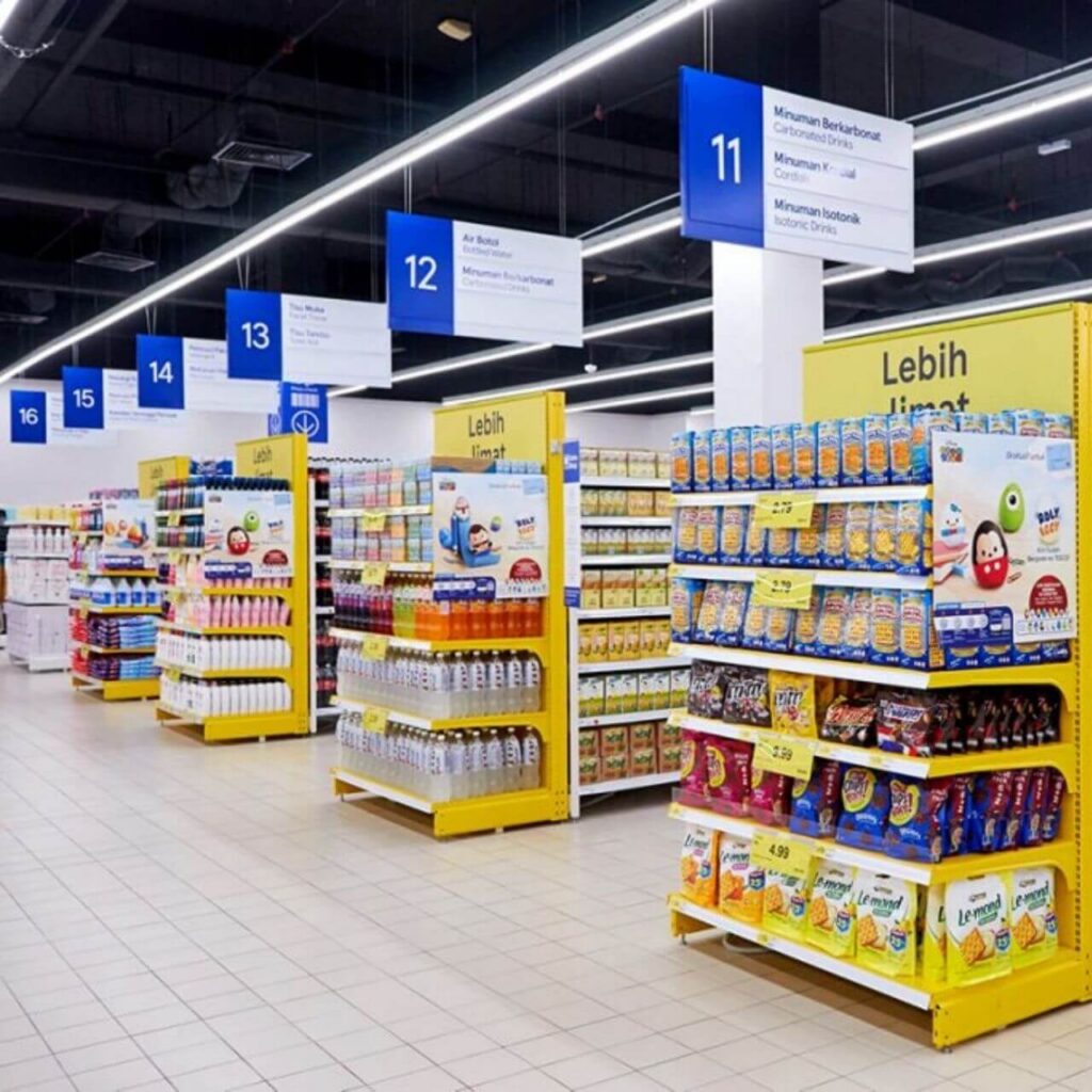 Uniwell Tesco Gondola Racking